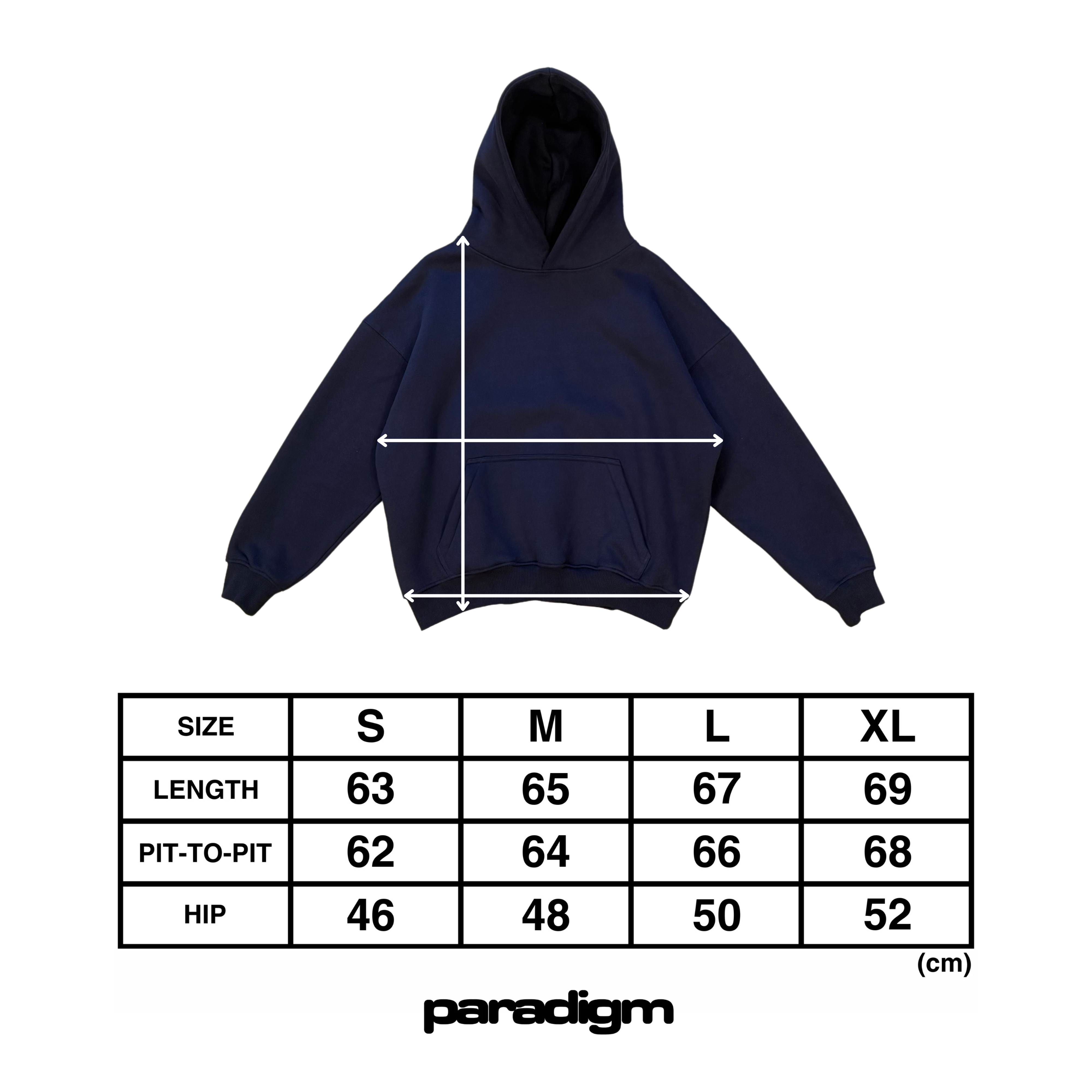 Paradigm Navy Hoodie
