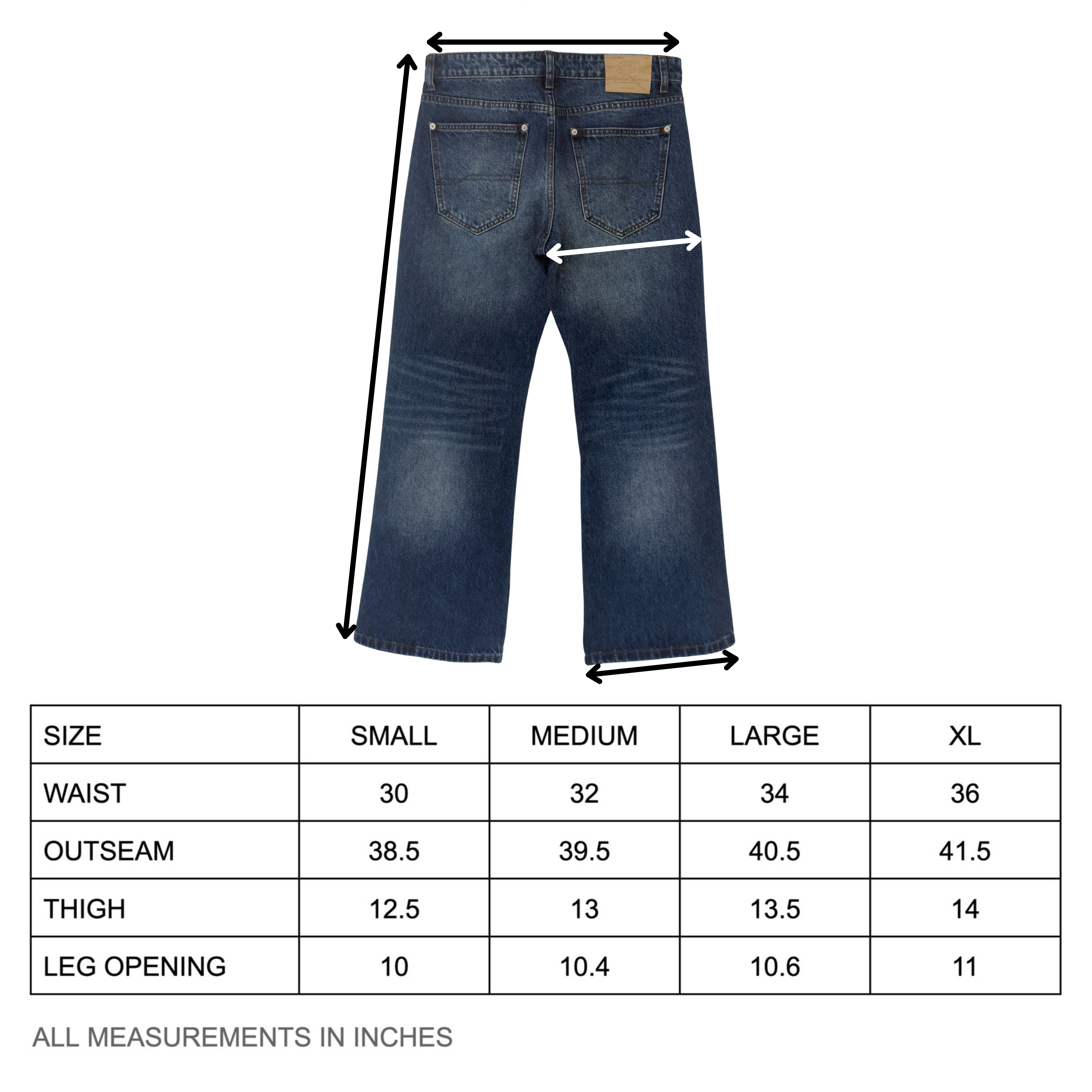 Bootcut Denim - Washed Blue