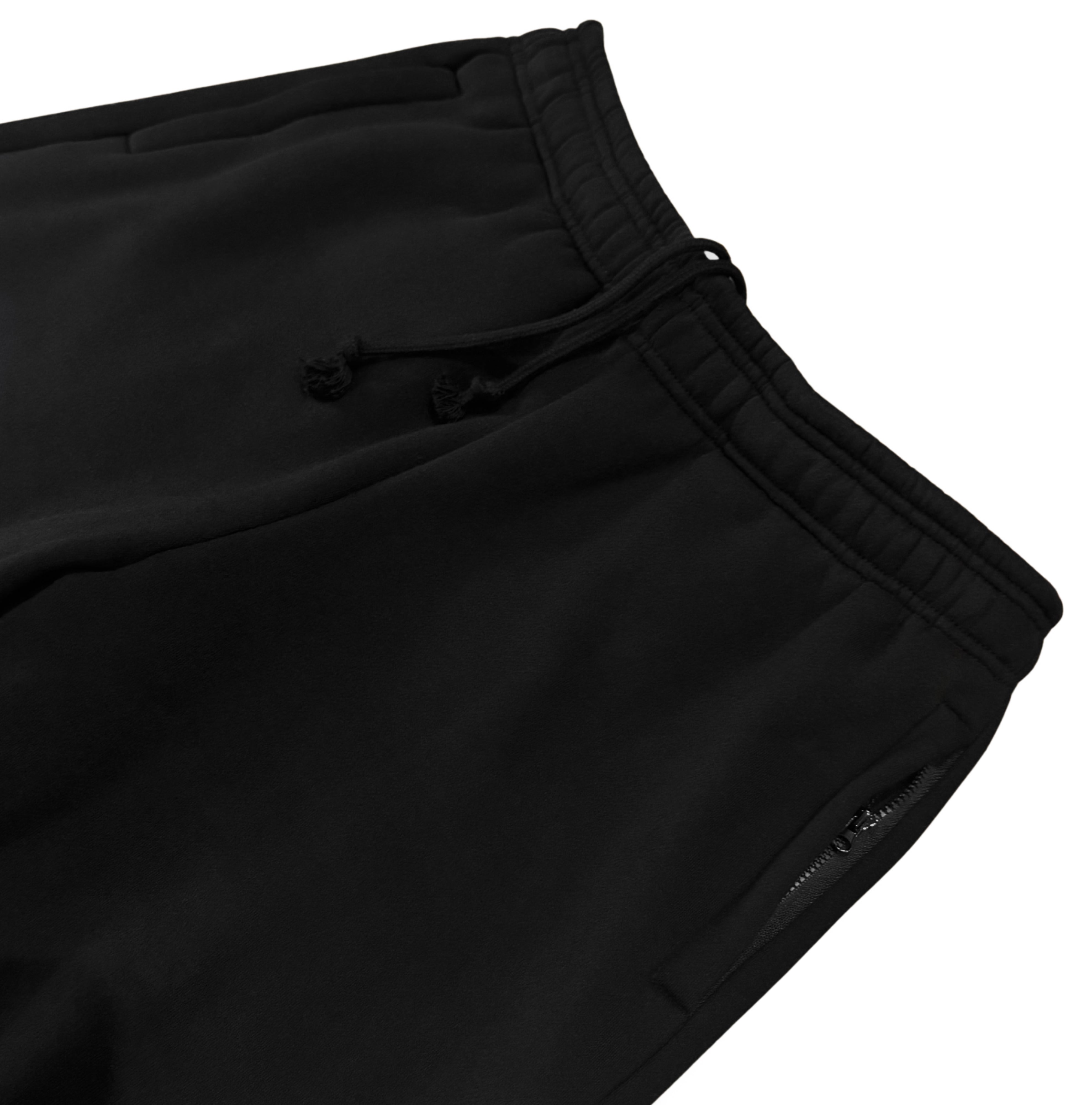 Open Leg Joggers - Black